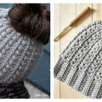 Crochet Ponytail Hat Free Patterns