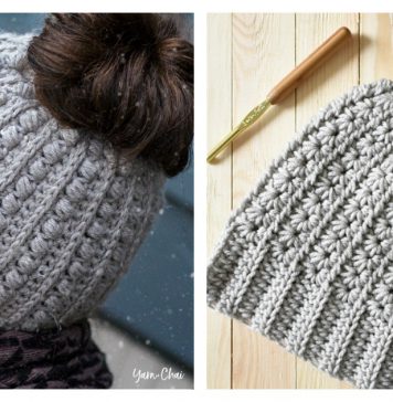 Crochet Ponytail Hat Free Patterns
