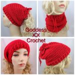 Crochet Ponytail Hat Neckwarmer Free Pattern