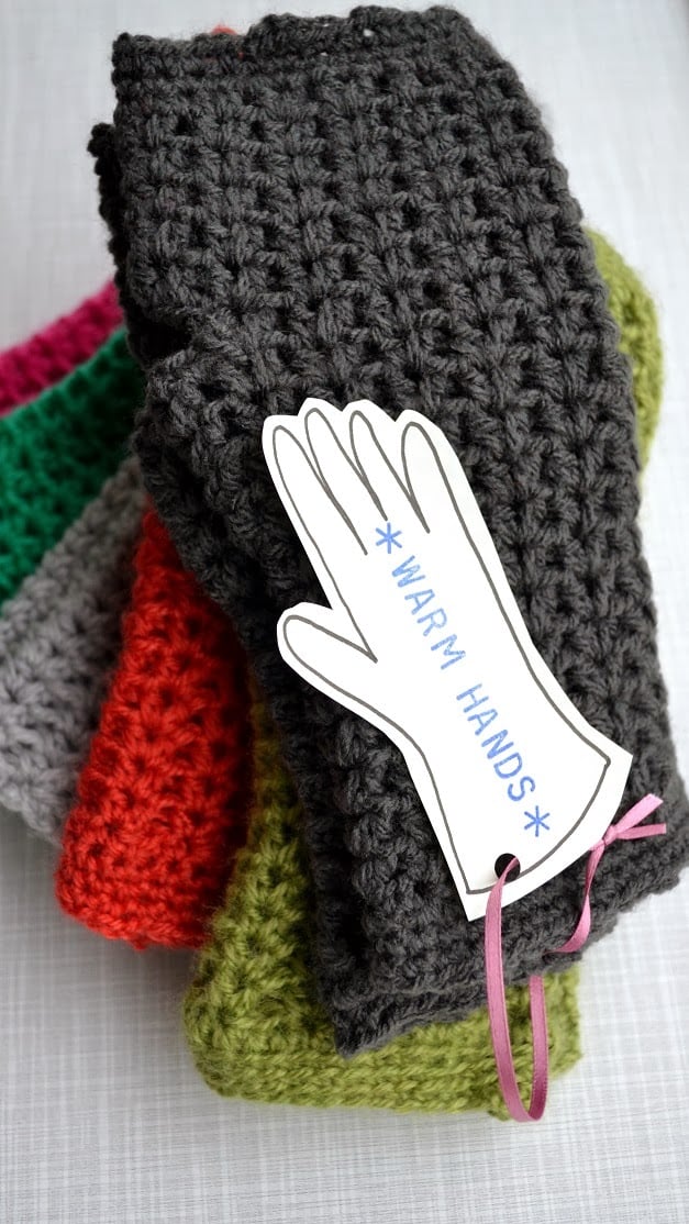 Crochet Warm Hands Free Pattern