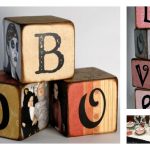 DIY Family Memory Letter Blocks