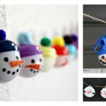 DIY Snowmen Garland