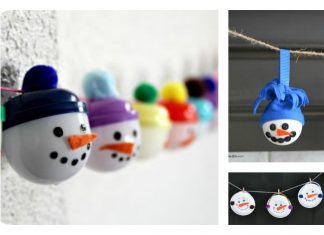 DIY Snowmen Garland