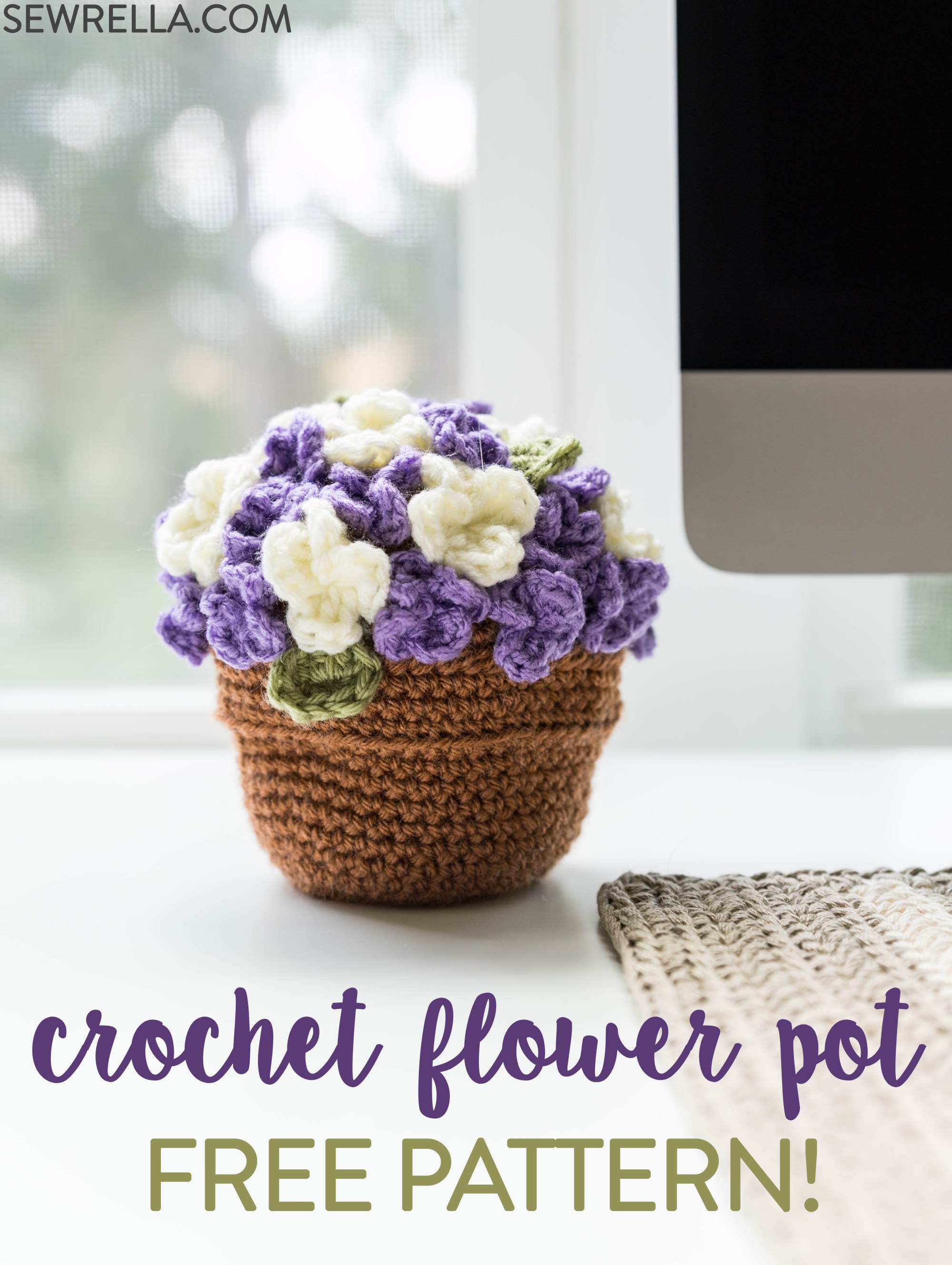 Flower Pot Free Crochet Pattern