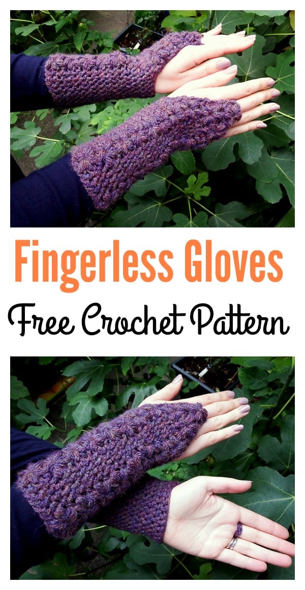 Flower Trails Fingerless Gloves Free Crochet Pattern