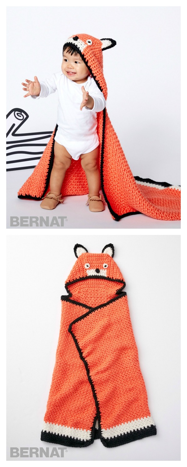 Fox Blanket Free Crochet Pattern