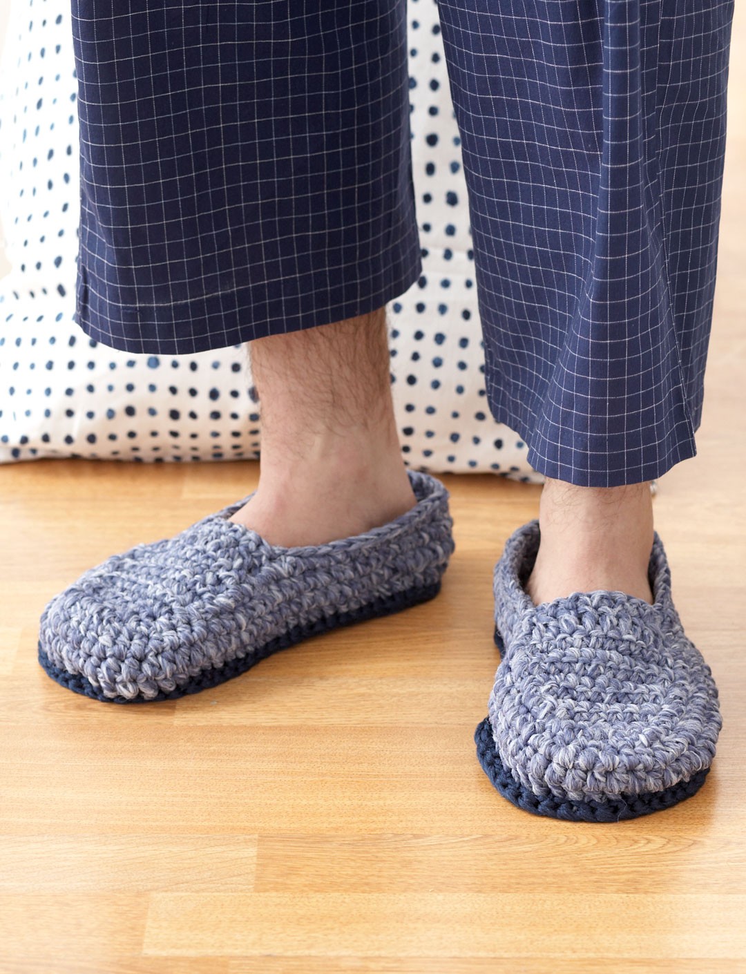 Free Easy Men's Slippers Crochet Pattern