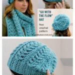 Go with the Flow Hat Free Crochet Pattern