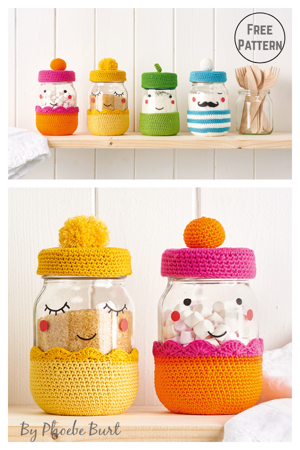 Jar Cover Free Crochet Pattern