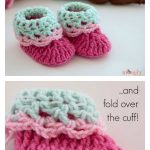 Loopy Love Newborn Baby Booties Free Crochet Pattern