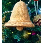 Lovely Quick Christmas Bell Free Crochet Pattern