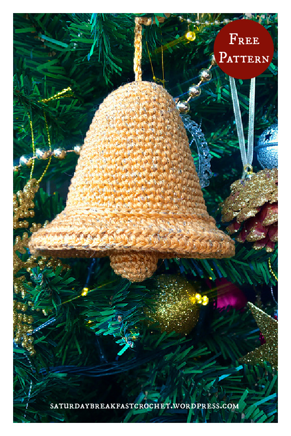 Lovely Quick Christmas Bell Free Crochet Pattern