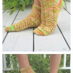 Nasturtium Anklets Free Knit Pattern