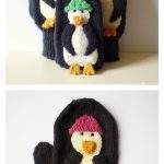 Penguin Mittens Free Knitting Pattern