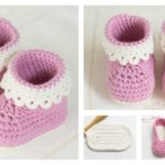 Pink Lady Baby Booties Free Crochet Patterns