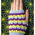 Puff Stitch Fingerless Gloves Free Crochet Pattern