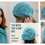 Go with the Flow Hat Free Crochet Pattern