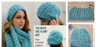 Go with the Flow Hat Free Crochet Pattern