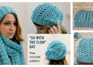 Go with the Flow Hat Free Crochet Pattern