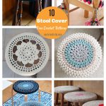 10 Stool Cover Free crochet Patterns