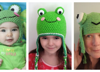Adorable Frog Hat Free Crochet Patterns