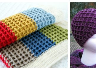 Beautiful Waffle Stitch Free Crochet Patterns and Projects