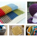 Beautiful Waffle Stitch Free Crochet Patterns and Projects