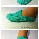 Classic Loafers Slippers Free Crochet Pattern and Video Tutorial