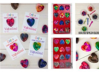 make heart-shaped crayons