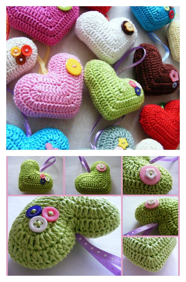 Crochet 3D Heart Free Pattern and Photo Tutorial