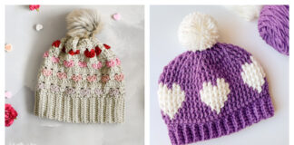 Crochet Adorable Heart Hat Free Patterns