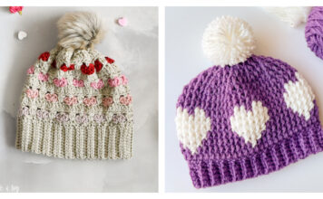 Crochet Adorable Heart Hat Free Patterns