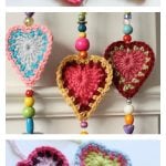 Crochet Boho Hearts Free Pattern