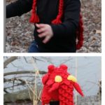 Crochet Crocodile Stitch Dragon Hat pattern