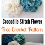 Crochet Crocodile Stitch Flower Free Pattern