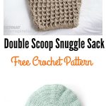 Crochet Double Scoop Snuggle Sack Free Pattern & Video Tutorial