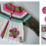 Crochet Flower Cardigan Sweater Free Pattern