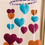 Crochet Flying Hearts Mobile Free Pattern