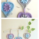 Crochet Hearts Wall Hanging Tutorial