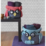 Crochet Owl Basket Free Pattern