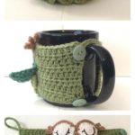 Crochet Owl Coffee/Tea Mug Cozy Free Pattern