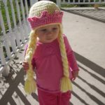 Crochet Princess Hat with Braids and Crown FREE Pattern