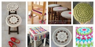 Crochet Stool Cover Free Patterns