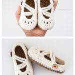 Double Strapped Baby Mary Janes Free Crochet Pattern