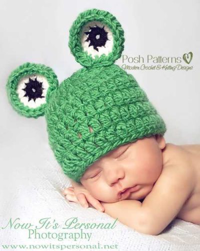 Free Crochet Pattern Baby Frog Hat