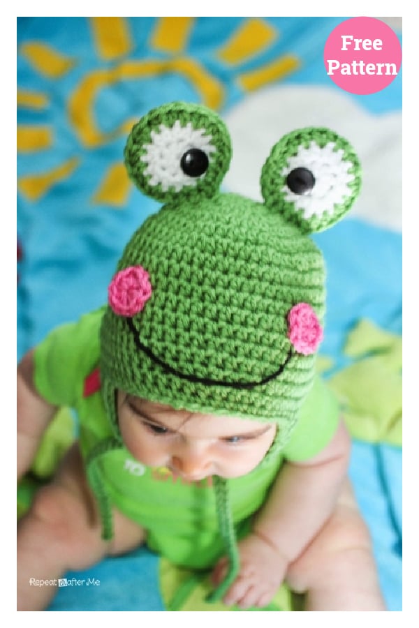 Frog Hat Free Crochet Pattern 