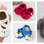 Mary Jane Baby Booties Free Crochet Patterns