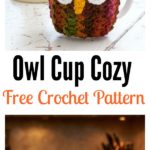 Owl Cup Cozy Free Crochet Pattern