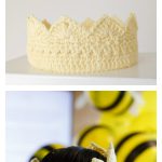 Queen Bee Crown Free Crochet Pattern