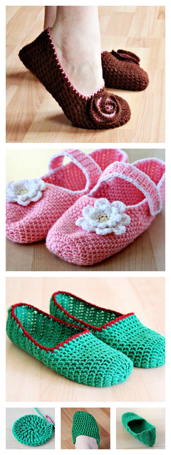Simple Crochet Slippers Free Pattern